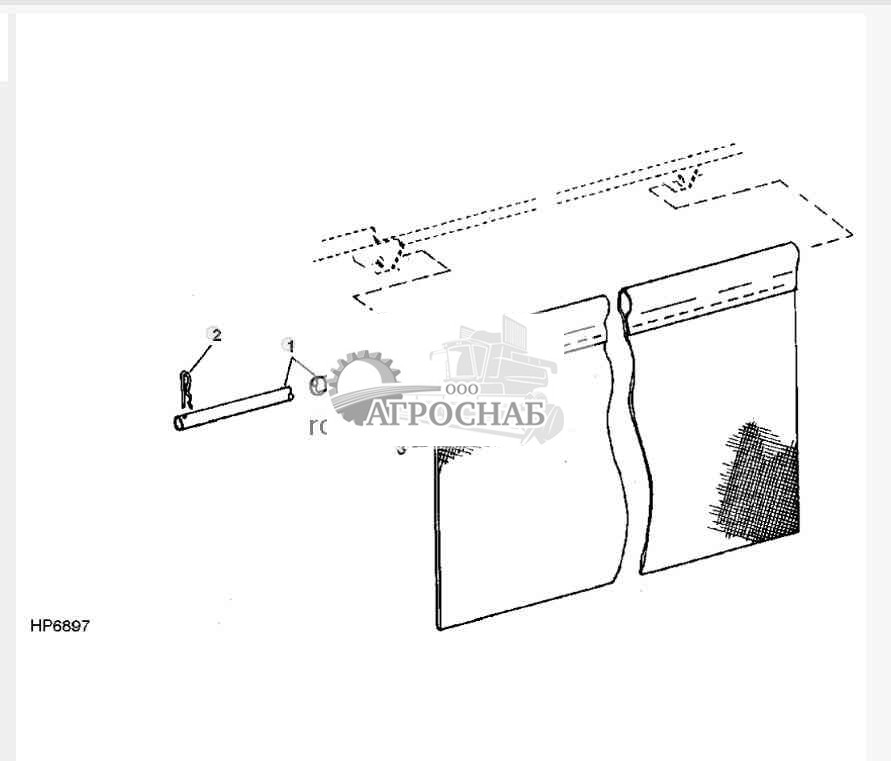 SEPARATOR CURTAIN (RASP BAR CYLINDER) 